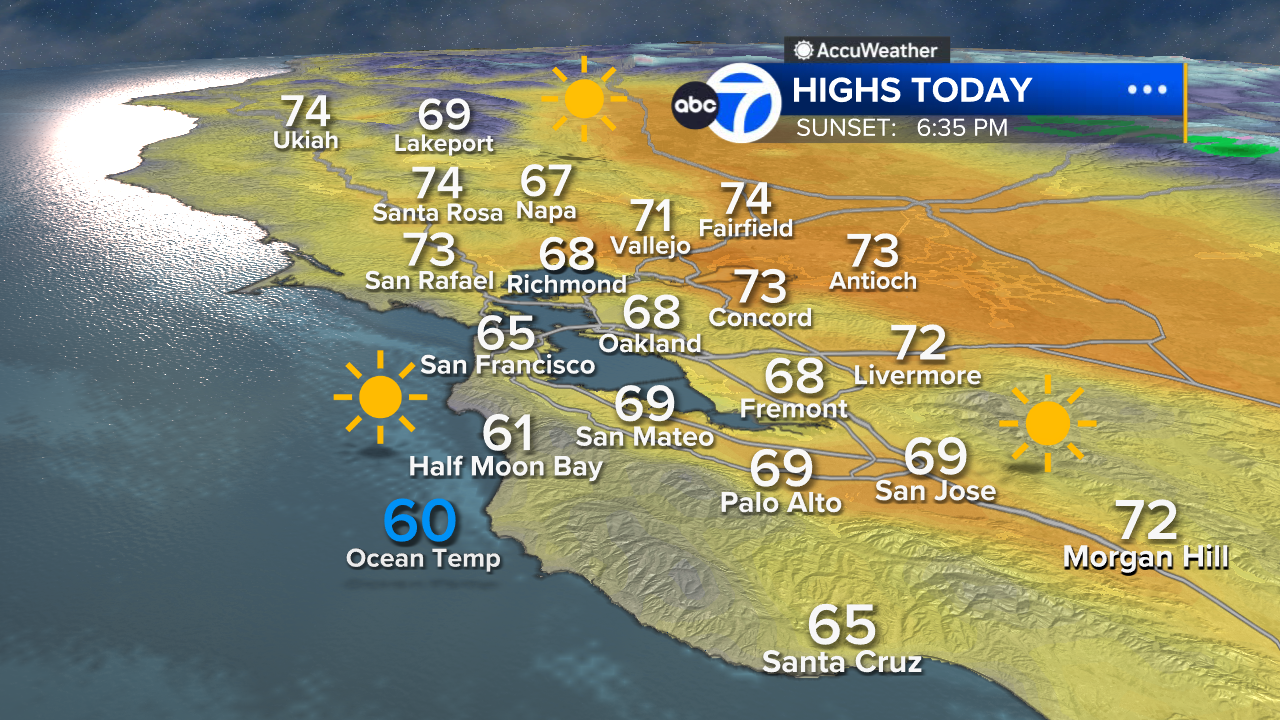 AccuWeather Forecast: Cool morning makes way for sunny skies Monday afternoon
       — ABC 7 Bay Area, Dublin Community news