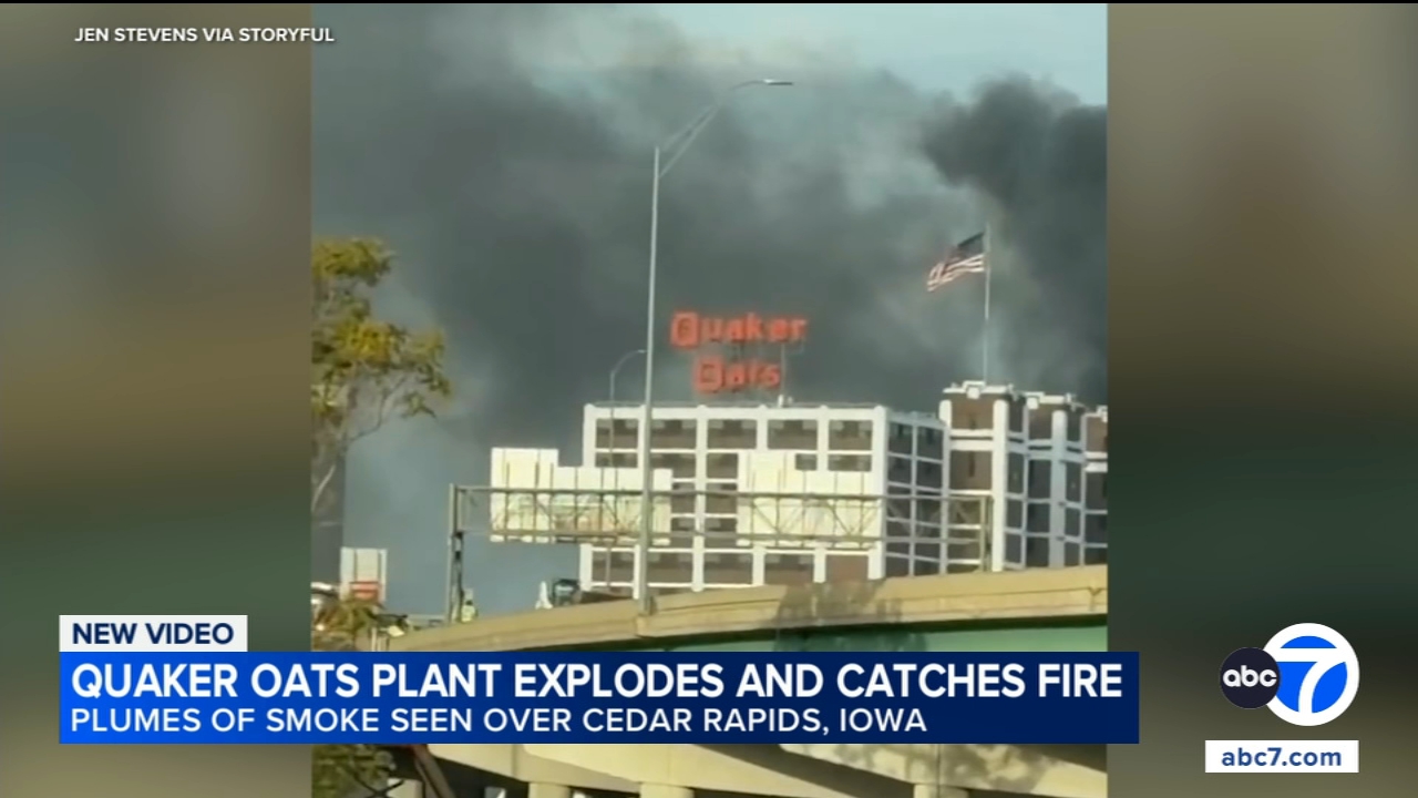 Explosion and fire erupt at Quaker Oats plant in Cedar Rapids, Iowa; no injuries
       — ABC 7 Bay Area, Dublin Business news