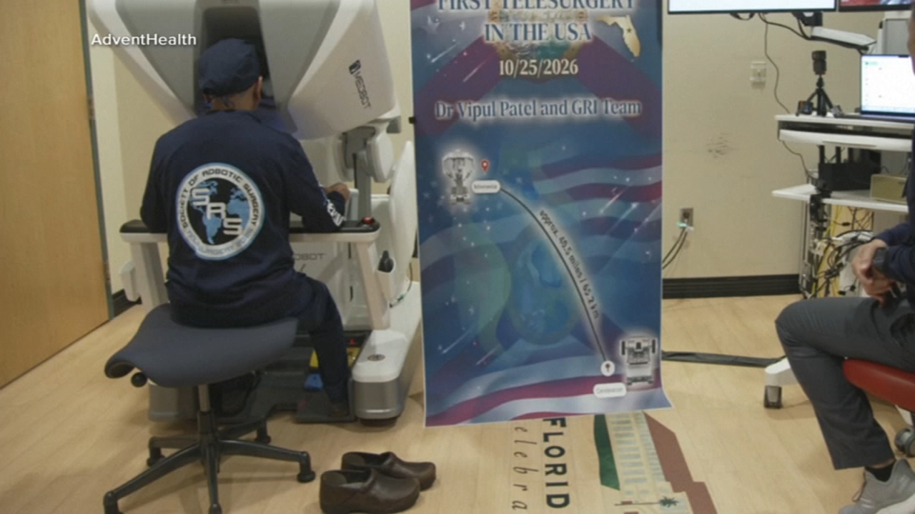 Doctor performs surgery on patient at hospital 35 miles away using robotics
       — ABC 7 Bay Area, Dublin Health news