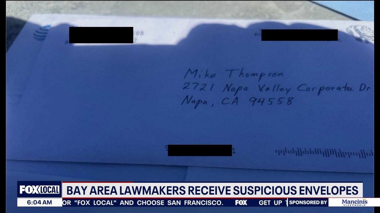 Bay Area lawmakers receive suspicious envelopes — KTVU FOX 2 Bay Area, Dublin Community news