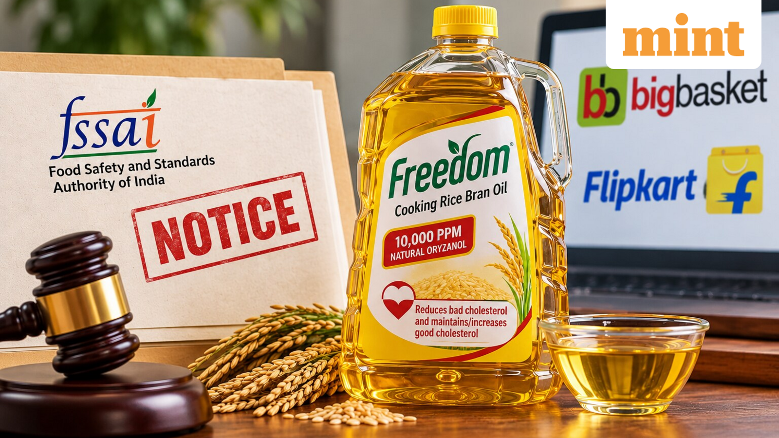 Freedom Rice Bran Oil under scrutiny: Why FSSAI issued notices to BigBasket, Flipkart — Mint India, Dublin Technology news